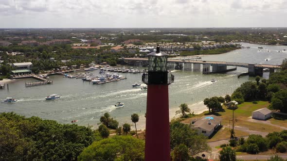 Jupiter Lighthouse Florida Usa 4k