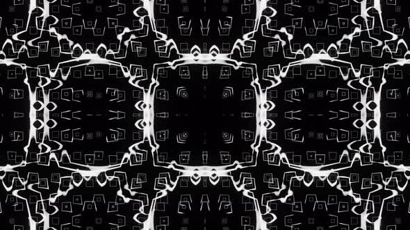 Black and White Abstract Pattern for VJ Loop Visualizations