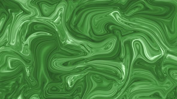 Background green color shiny paint marble liquid