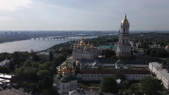 Kyiv. Ukraine: Aerial View of Kyiv Pechersk Lavra.