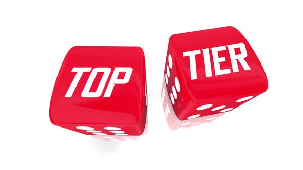 Top Tier Dice Rolling Best Winning Choice Level 3d Animation
