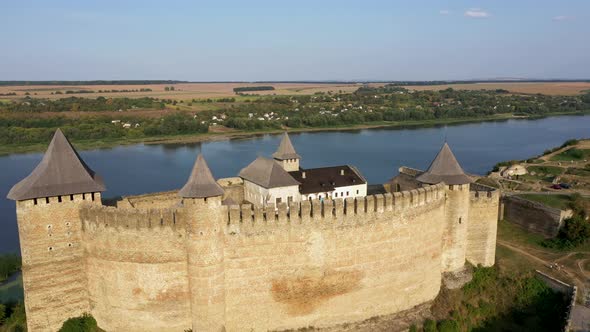 Old Khotyn Fortress in Ukraine