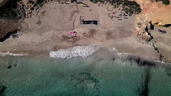 Cala Nova beach in Ibiza, Spain