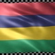 Mauritius waving flag looped - VideoHive Item for Sale