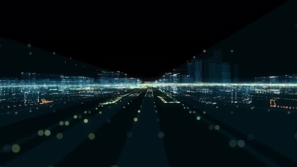 Abstract Hologram 3D City alt