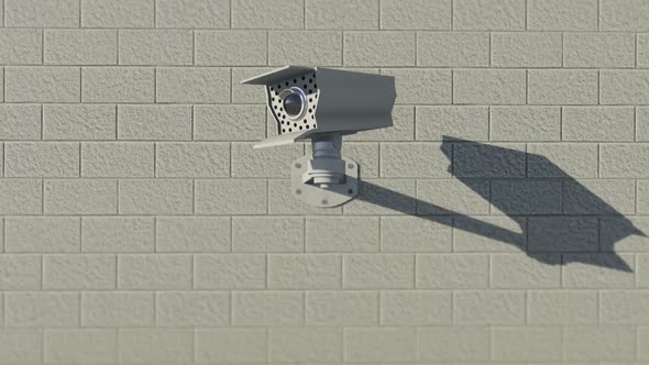 Surveillance Camera On The Wall 1