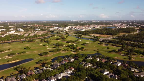 Abacoa Golf Club Jupiter Fl Aerial Video Footage