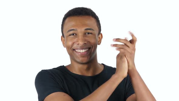 Clapping Black Man, Applauding