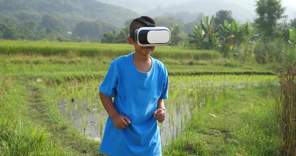 Rural Boy Dance With VR Glasses alt