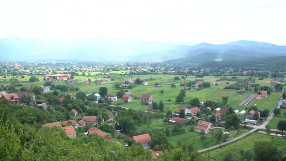 View From the Mountains to the Buildings of Niksic