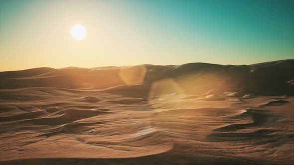 Beautiful Sand Dunes in the Sahara Desert