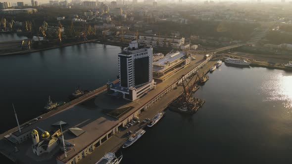 Odessa Port View From Drone