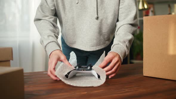 Woman Using Online Selling of Second Hand Things