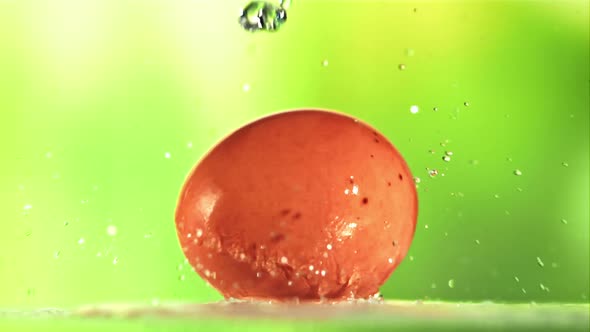 Drops of Water Fall on the Egg