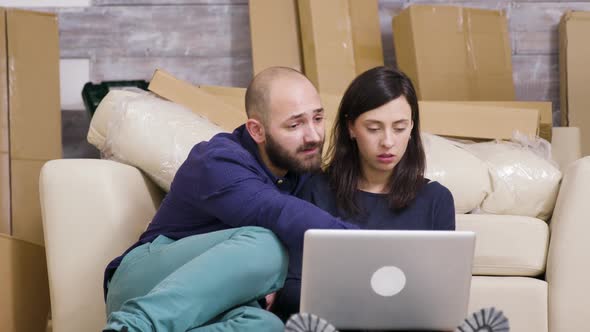 Couple in Love Just Moved in Their New Apartment