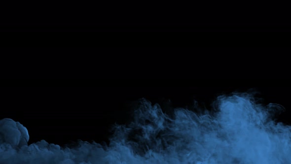 Looping Blue Smoke Flow 