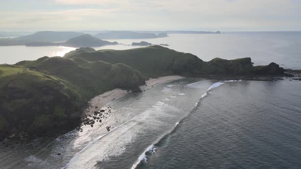 Aerial View Beautiful Beach