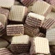 Cocoa wafers close up, rotation. Waffle bar - VideoHive Item for Sale