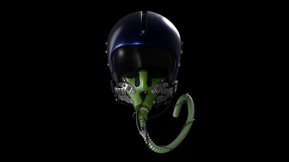 Jet fighter pilot helmet.