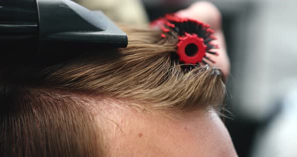 Styling Men's Hair with a Hair Dryer