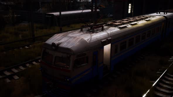 Some Trains at Abandoned Train Depot alt