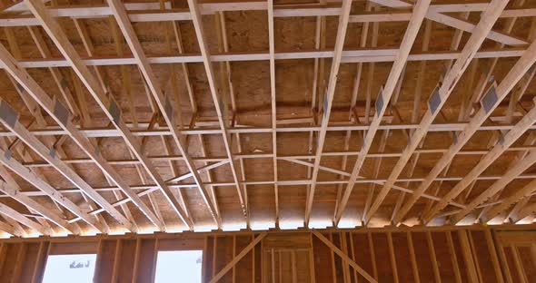 Industrial Roof Truss System with Wooden Timber Beams