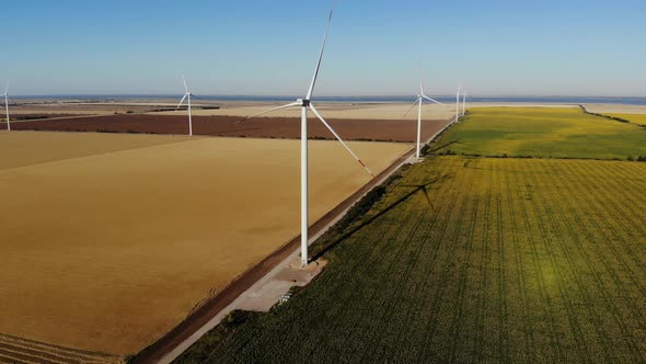 A Bird'seye View of the Wind Farm