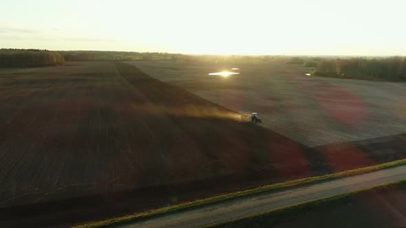 Tractor In Fields