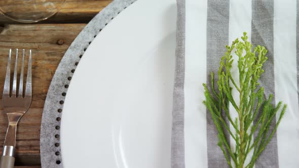 Various cutlery on wooden table 4k