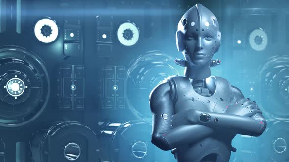sci-fi woman robot