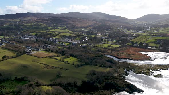 Aerial View of Ardara in County Donegal  Ireland