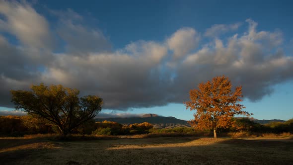 Beautiful Autumn Sunrise in Central Arizona Time Lapse