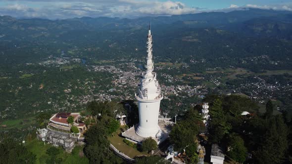 The most unusual temple. Tower with spiral staircase.