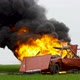 Car On Fire, Burning Car On The Field - VideoHive Item for Sale