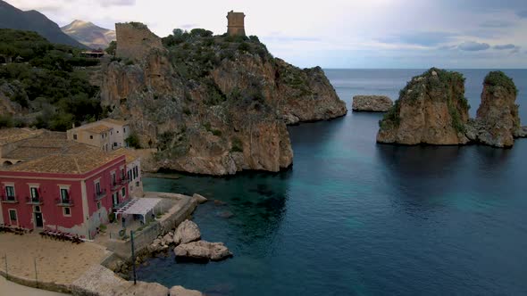 Picturesque Summer View of Tonnara Di Scopello