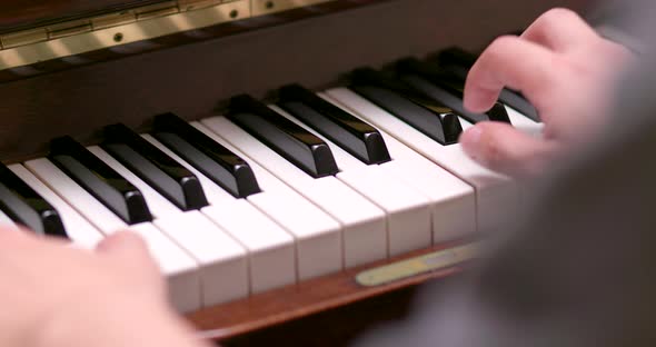 Man playing piano