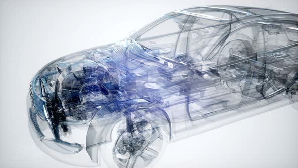 Detailed Car Engine and Other Parts alt