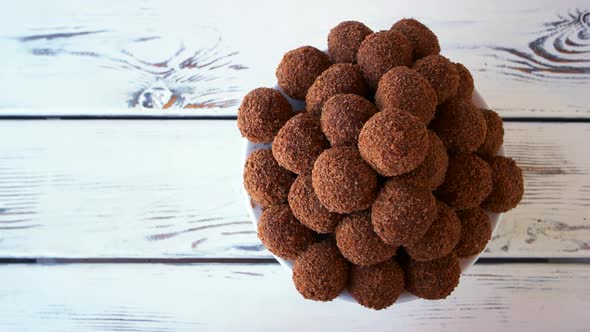 Chocolate Ball Shaped Cookies