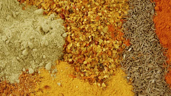 Various spices arranged 4k