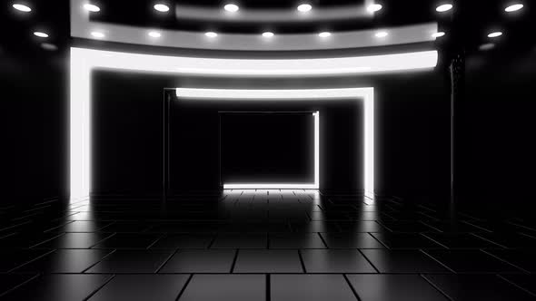 White Stage Background Loop 4 K alt
