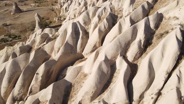 Cappadocia Landscape Aerial View. Turkey. Goreme National Park