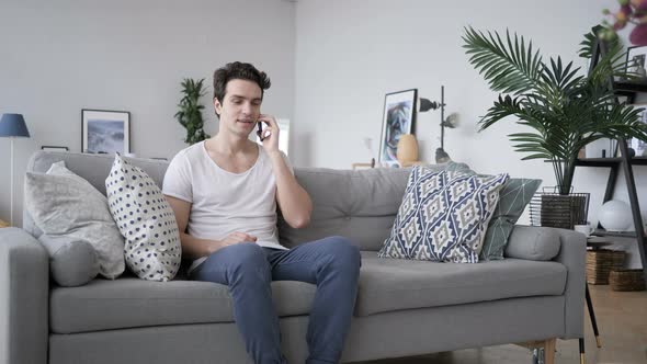 Phone Talk, Adult Man Attending Call at Work