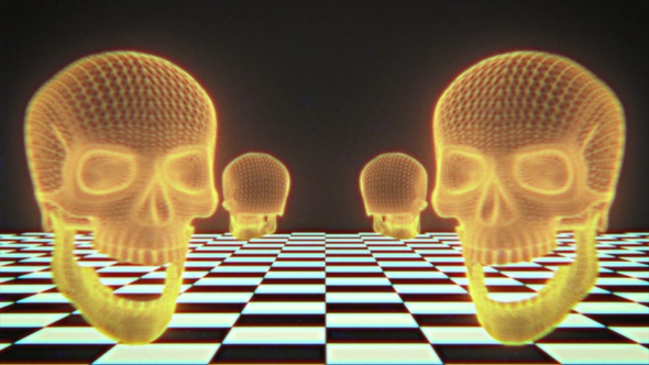 Halloween Vaporwave Background Loop alt