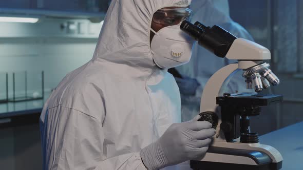 Black Male Epidemiologist Studying Sample