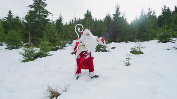 Santa Claus dancing