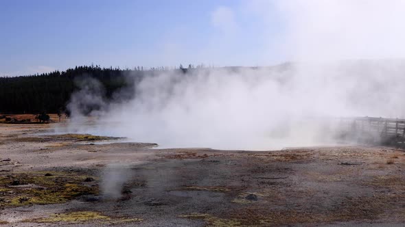 Geothermal landscapes of Yellowstone National Park