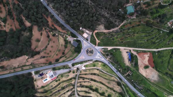 Roundabout Cap de Sa Talaia Balearic Island Spain aerial