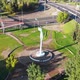 Park Virgins Estate Square, Road junction, Highway Mendoza Argentina aerial view - VideoHive Item for Sale
