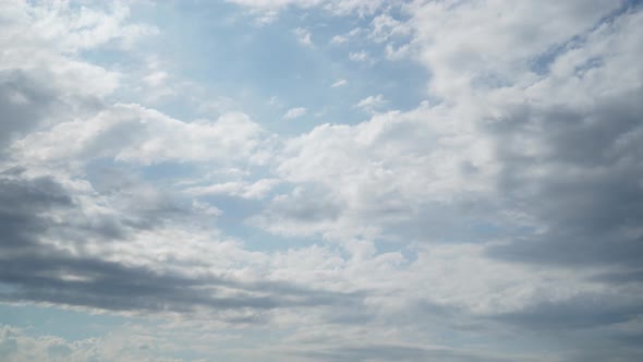 Cloudy Sky Timelapse Background