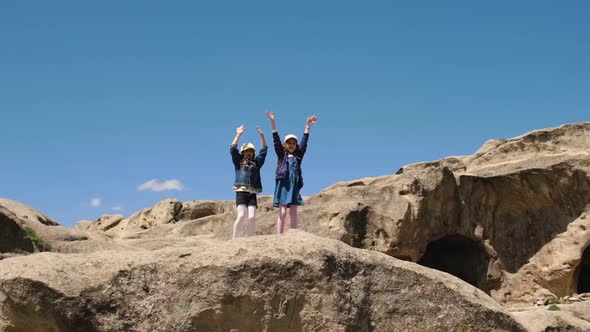 Children Conquered the Mountain at the Top